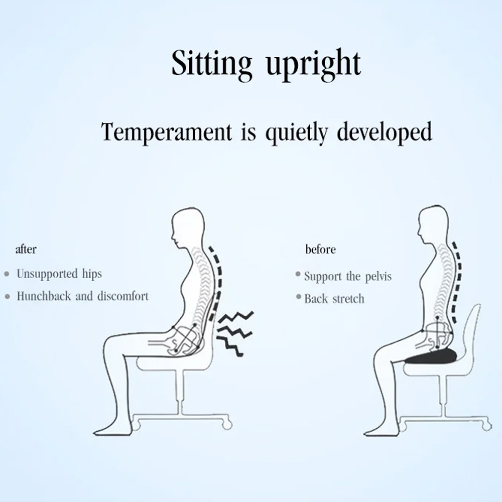 Soft hip support pillow for car or home comfort