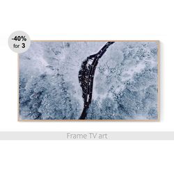 samsung frame tv art digital download 4k, frame tv art landscape, frame tv art winter snow, frame tv art christmas | 196