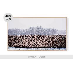 frame tv art digital download 4k, frame tv art landscape, frame tv art winter snow, frame tv art farmhouse | 199