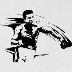 Muhammad Ali The Great American Boxer Wall Sticker Vinyl Decal Mural Art Decor