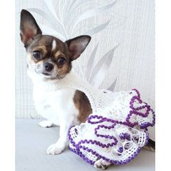 Dog dress for chihuahua or other small dog.