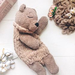 crochet bear pattern.plush pattern.teddy bear pattern