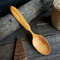 Handmade wooden spoon from apple wood with decorated handle - 02