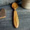 Handmade wooden spoon from apple wood with decorated handle - 07