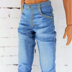 Light blue jeans for Ken doll and other similar dolls