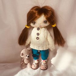 Rag doll,  Cloth doll,  Textile doll,  Tilda doll,  Handmade fabric doll