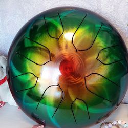 steel tongue drum, steel drum,tongue drum