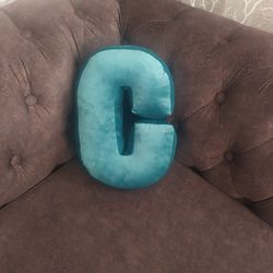 Letter pillow c / alphabet pillow / number pillow / soft letters /