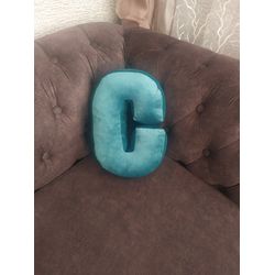 Letter pillow c / alphabet pillow / number pillow / soft letters /