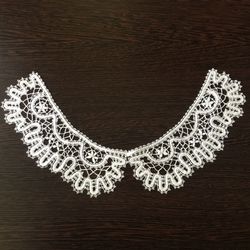 Lace Collar Bobbin lace accessories Linen collar