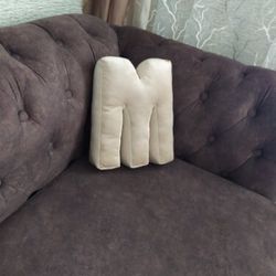 Letter pillow m / alphabet pillow / number pillow / soft letters / initial cushion / baby name pillow / decor pillow