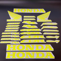Universal graphic vinyl decals for Honda CBR1000RR CBR600RR yellow fluorescent motorcycle bike stickers handmade
