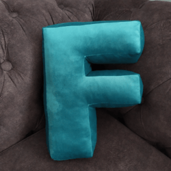 letter pillow f  / alphabet pillow / number pillow / soft letters / initial cushion / name pillow / decor pillow