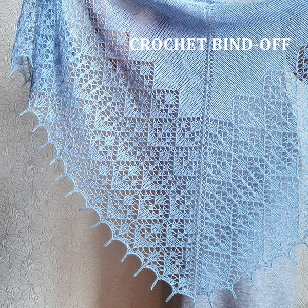 Lace Triangular Shawl Easy Knitting Pattern for Beginners | Inspire Uplift