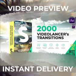 Dynamic Transitions for After Effects! Supported any resolution! Sound effects pack. Glitch package. Split package