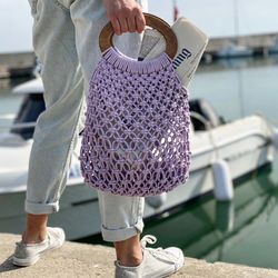 Shopping bag, macrame bag, Tote Bag, Net Bag, Macrame Bag, Shoulder Bag, Summer Bag, Beach Bag, Fashion  bag