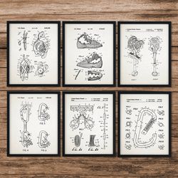 set of 6 climbing patent prints,climbing inventions,climbing patent,rock climbing poster,carabiner,climbing harness