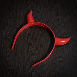 Red Devil Horns on a Headband