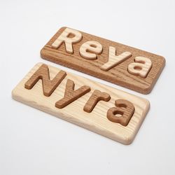 Custom  name puzzle for toddlers, christmas gifts for baby,  personalized wooden name puzzles, baby shower gifts