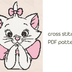 kitty cross stitch pattern modern cross stich pdf pattern /91/