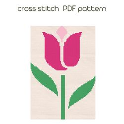 Flower cross stitch pattern Cross stitch for beginner PDF pattern /92/