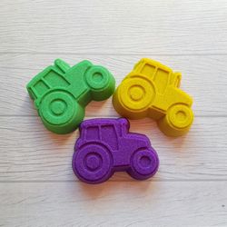 tractor bath bomb mold stl file for 3d printing