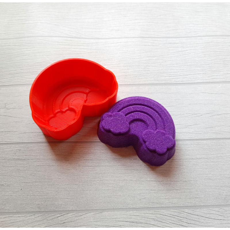 Rainbow Bath Bomb Mold 3D model