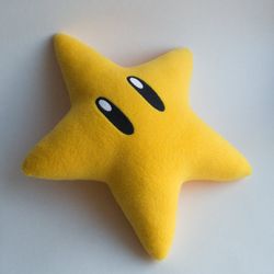 Super Mario Galaxy Inspired Power Star Plush | Video game party | Super Star pillow