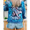hand painted women jacket-jean jacket-denim jacket-girl fabric clothing-designer art-wearable art-custom clothes 1.jpg