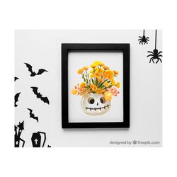 watercolor halloween decorations clipart set - pumpkins png