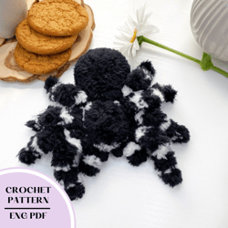 Crochet Spider pattern toy pdf. Amigurumi plush spidep