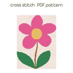 flower cross stitch pattern easy kids cross stitch pdf download /93/