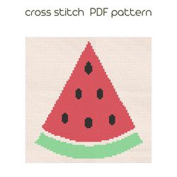 watermelon cross stitch pdf pattern easy kids cross stitch /94/