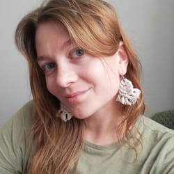 bohemian woven earrings ear needles hand-knitted elegant earrings