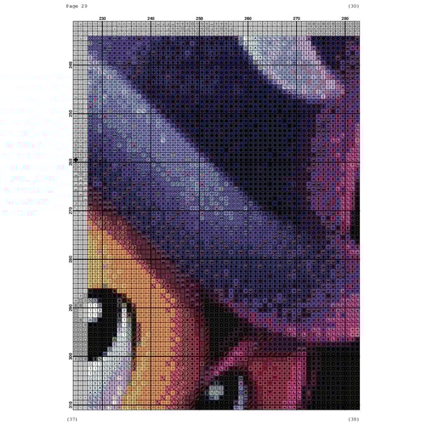 Mickey Mouse Cross Stitch Pattern / Disney Cross Stitch Patt | Inspire ...