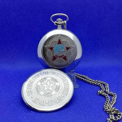 Antique Soviet Pocket Watch. Order of Victory. Vintage mens watch