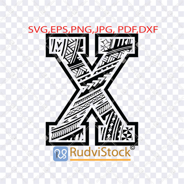 Polynesian Svg, Samoan Svg, Polynesian Tribal Pattern Letter | Inspire ...