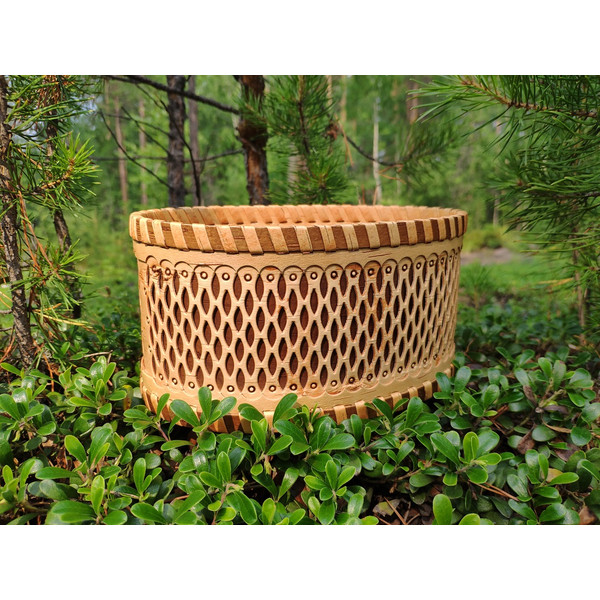 Birch bark basket