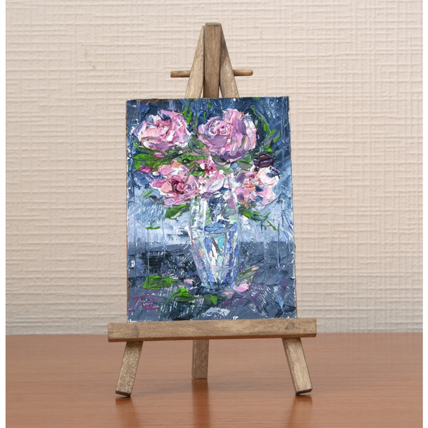 roses-miniature-miniart-flowers-green-purple-dark-blue-Modern-paintings-Fine-Art-Paintings-vivid-picture-Realism-and-abstraction-oil-painting-impressionism-2.jp