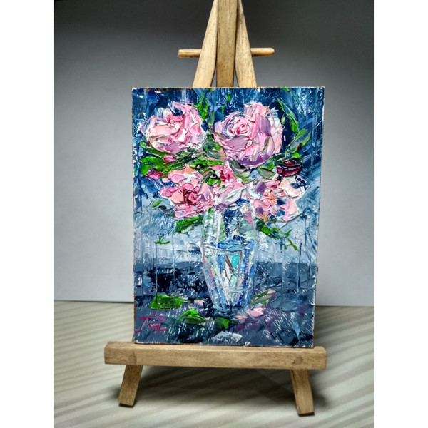 roses-miniature-miniart-flowers-green-purple-dark-blue-Modern-paintings-Fine-Art-Paintings-vivid-picture-Realism-and-abstraction-oil-painting-impressionism-5.jp
