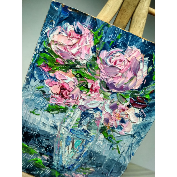 roses-miniature-miniart-flowers-green-purple-dark-blue-Modern-paintings-Fine-Art-Paintings-vivid-picture-Realism-and-abstraction-oil-painting-impressionism-6.jp