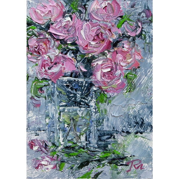 roses-miniature-miniart-flowers-green-purple-dark-blue-Modern-paintings-Fine-Art-Paintings-vivid-picture-Realism-and-abstraction-oil-painting-impressionism-2.jp