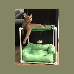 Cat hammock Cat bed cave Cat bed cute Cat bed furniture Cat bunk bed Pet hammock PVC Pet bed furniture Pipe cat cot
