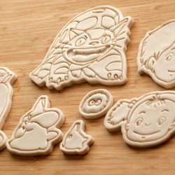 Totoro cookie cutters. Set 7 pcs.