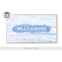 samsung frame tv art digital download 4k, samsung frame tv art snow, frame tv art winter, frame tv art holiday | 068
