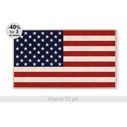 Frame TV art Digital Download 4K,  Samsung Frame TV Art American Flag, Frame TV art Memorial Day 4th of July | 073