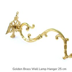 Golden Brass Wall Lamp Hanger 25 cm | Wall Bracket | Made in Russia