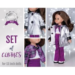 Paola Reina doll clothes Set, 13 inch doll clothes, Doll clothing, 32 cm doll clothes, Doll fashion, Dress up doll