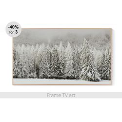 Frame TV Art Digital Download 4K, Frame TV art winter landscape, Frame Tv Art nature snow, Frame TV art Christmas | 227