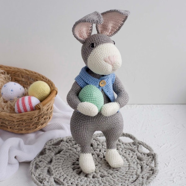 PDF Pattern crochet easter bunny, Instant download, Crochet - Inspire ...